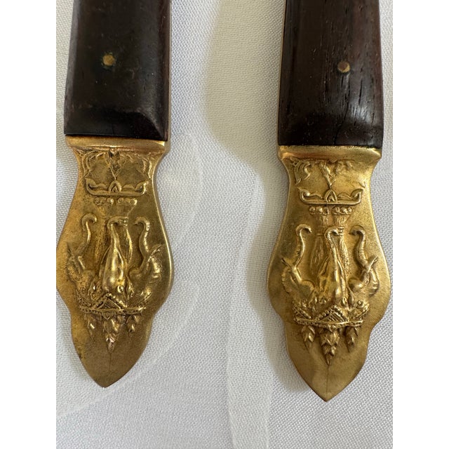 Mid 20th Centure Vintage Thai Serving Utensils Set of 141 in Original Box For Sale - Image 9 of 14