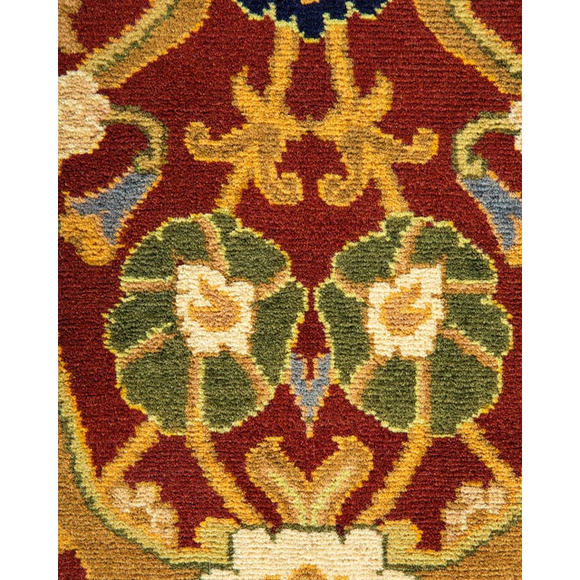 Traditional Mogul, One-of-a-Kind Hand-Knotted Area Rug - Red, 8' 2" x 10' 2" For Sale - Image 3 of 8