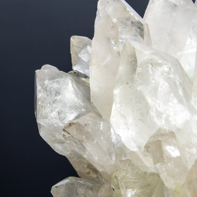 White Votive Holder in Clear Quartz Large For Sale - Image 8 of 9