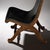 Pair of Mid-Century Black Leather and Wood Lounge Chairs by Valenti For Sale - Image 9 of 9