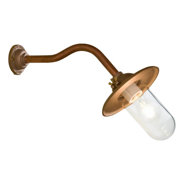 Tekna Butterfly 45° Wall Light With Copper Finish and Clear Glass For Sale