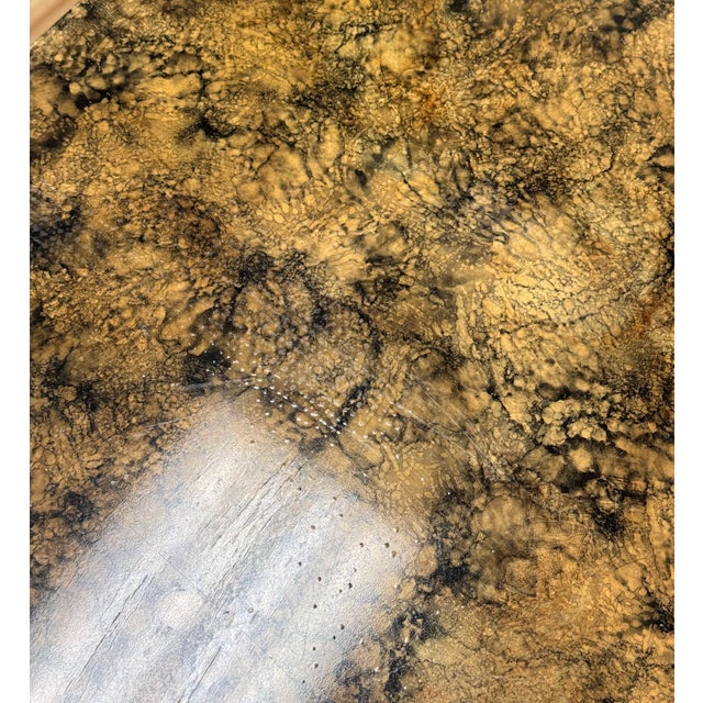 Vintage Henredon Faux Tortoise Shell Finish Server Cabinet For Sale - Image 15 of 16