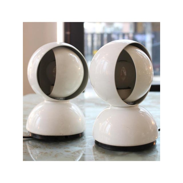 Eclisse Table Lamps by Vico Magistretti for Artemide, Set of 2 For Sale - Image 3 of 10
