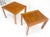 Pair of Solid Teak Danish Mid Century Modern Teak Side End Night Tables Stands For Sale - Image 12 of 15