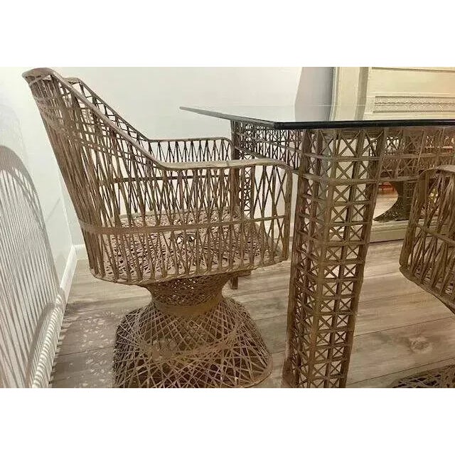 Vintage Mid-Century Modern Russell Woodard Table & 4 Chairs For Sale - Image 4 of 5