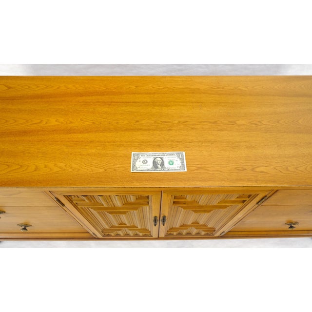 Thomasville 9 Drawers Two Door Compartment 75” Long Dresser Credenza MINT For Sale - Image 13 of 16