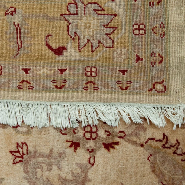 Vintage Hand-Knotted Rug with Botanical Pattern, 1970s For Sale - Image 4 of 6