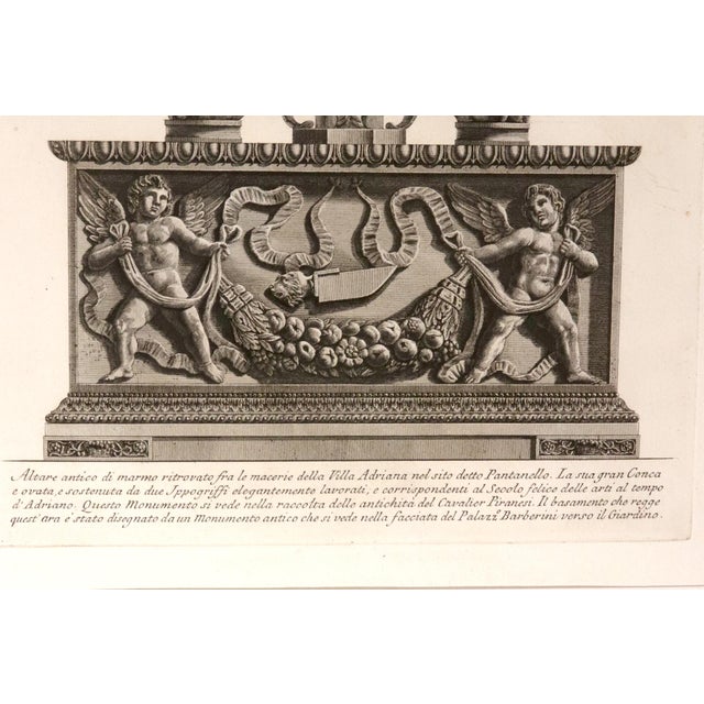 Black Giovanni Battista Piranesi Engraving of an Ancient Marble Urn For Sale - Image 8 of 8