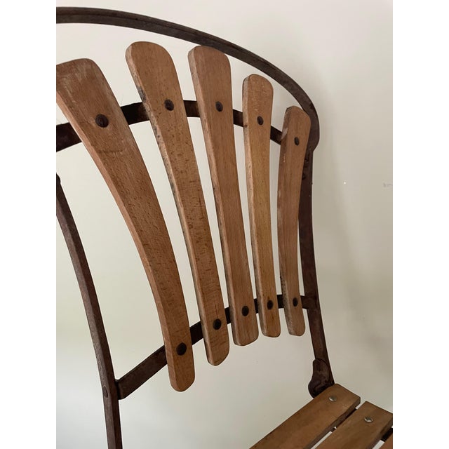 Antique Wrought Iron Chair, 1890s For Sale - Image 5 of 11