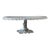 Arthur Court Designs Cast Aluminum and Ribbed Glass Epergne or Pedestal Platter For Sale