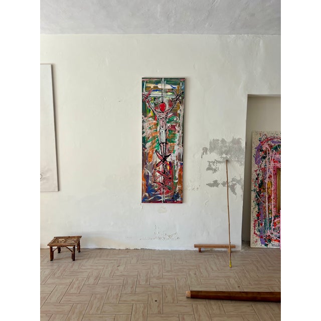 ArpVerdeacqua, We Always Make Him Back\. Yet We Have Colours, 2019, Acrylic on Canvas For Sale - Image 6 of 8