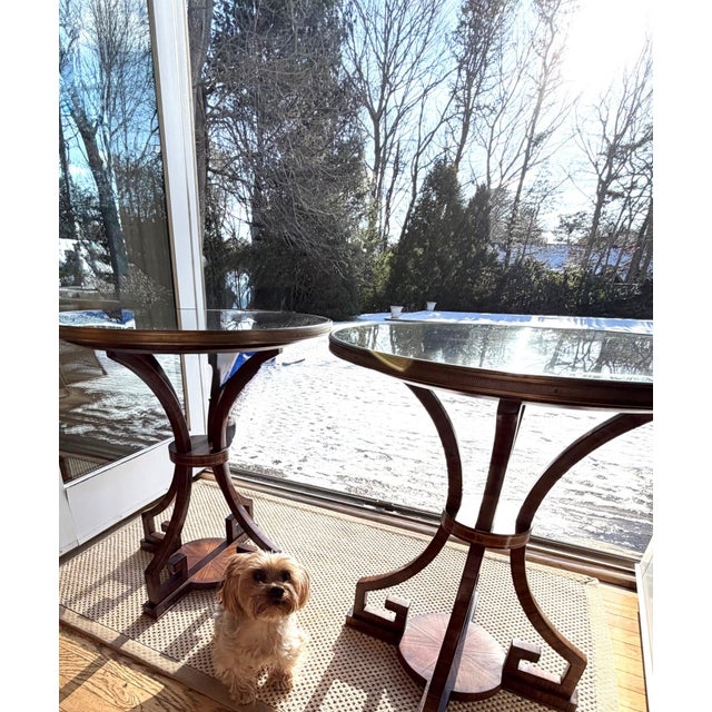 A Pair of French Greek Key Side Tables For Sale - Image 15 of 18