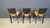 Black Vintage Black Leather and Fabric Dining Chairs, 1980s, Set of 6 For Sale - Image 8 of 14