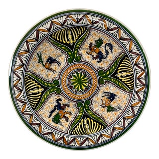 Coimbra Ceramic - Hand Painted Portuguese Plate For Sale