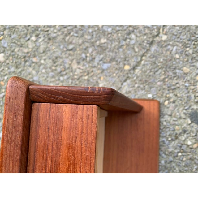 Wood A Pair of Vintage Danish Wall Unit in Teak by Gunni for Omann Jun, 1960s For Sale - Image 7 of 12