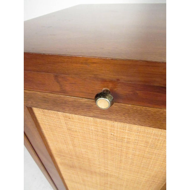 Brown Mid-Century Hall Cabinet With Mirror For Sale - Image 8 of 11