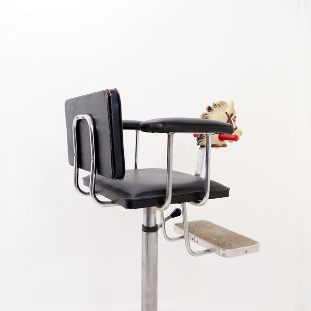 Vintage Children's Hairdresser or Barber Chair from Cavallino, 1950s For Sale - Image 6 of 18