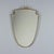 Metal Vintage Mirror with Brass Frame, 1950s For Sale - Image 7 of 7