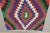 1980s African Red Blue Ikat Small Rug For Sale - Image 10 of 13