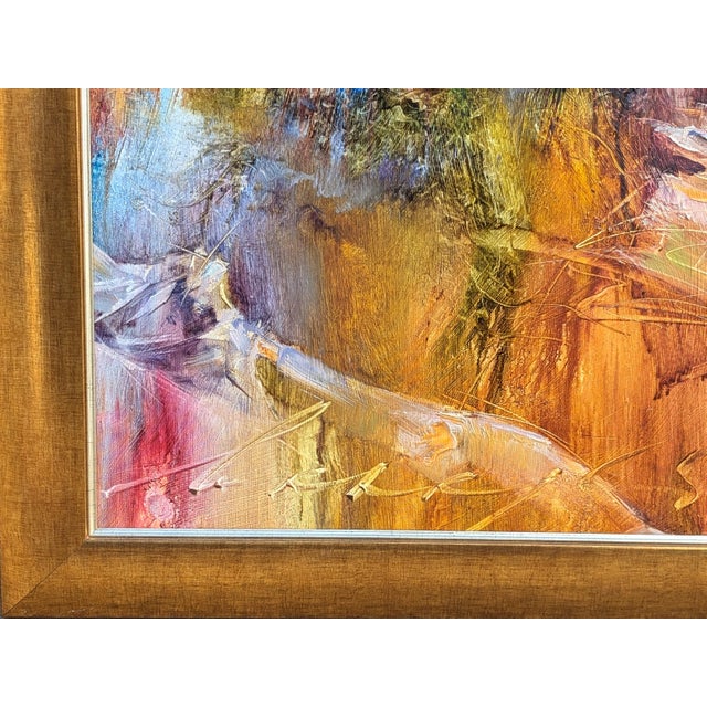 Textile Andrew Manaylo "Impulse" Contemporary Colorful Painting of an Abstract Dancing Female Ballerina, 2012 For Sale - Image 7 of 10