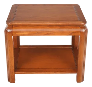 Vintage 1970s Ming Style Wood Side Table