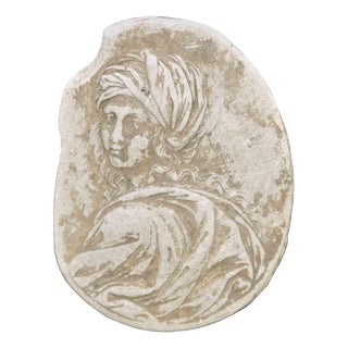 19th Century Neoclassical Cameo Intaglio in Metal, Italy For Sale