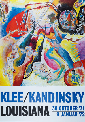Painting with Red Spot Poster after Vassily Kandinsky