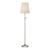 Thomas O'Brien by Visual Comfort Signature Bryant 27" Adjustable Cordless Table Lamp in Polished Nickel with Linen Shade For Sale