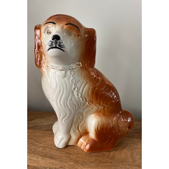 Early 20th Century Early 1900s Staffordshire Spaniel Figurine by Sadler China, England For Sale - Image 5 of 11