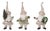 Rustic Santa Figurines with Tree and Wreath (Set of 3) For Sale
