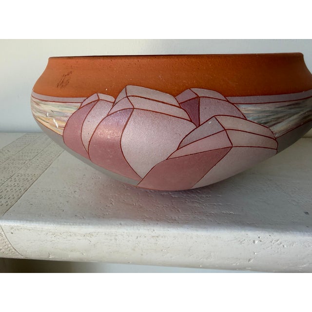 1984 Vintage Studio Pottery Ceramic Bowl, Signed For Sale - Image 9 of 12