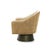 Contemporary Matthew Izzo Home Dominic Camel Velvet Swivel Chair With Painted Brushed Bronze Base For Sale - Image 3 of 5