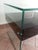Secret Glass and Black Lacquered Wood Bedside Table, Italy, 1990s For Sale - Image 10 of 14