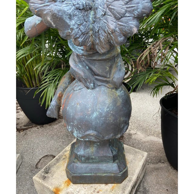 Mid 19th Century Mid 19th Century Neoclassical Cast Iron Statue of “The Arts” For Sale - Image 5 of 12