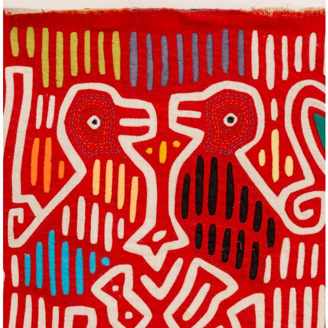 Tribal Panamanian Guna Animal Mola Textile For Sale - Image 3 of 7