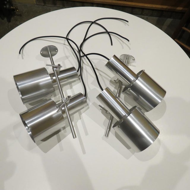Aluminium Ceiling Light by Peter Nelsen, 1960s For Sale - Image 11 of 18