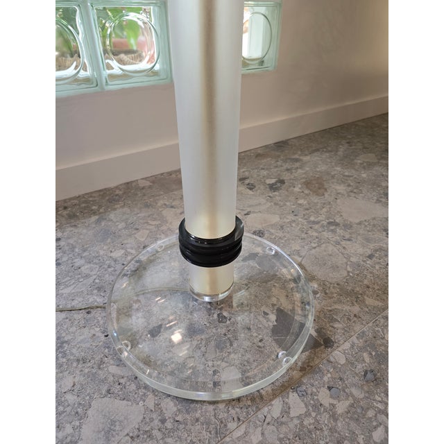 Mid Century Lucite Bauer Torchiere Floor Lamp For Sale - Image 11 of 12