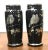 1920s Black Glass Silver Overlay Japanese Style Vases-a Pair For Sale - Image 12 of 12
