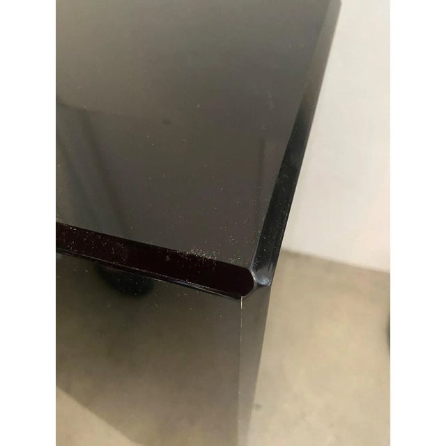 Black Pedestal Black Lucite 26.5" High For Sale - Image 8 of 13