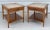 Pair of Lane Perception Weave Design and Travertine Side Table Nightstands For Sale - Image 13 of 13