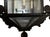 Black Antique Gothic Medieval Spanish Revival Pierced Metal Electric Lantern For Sale - Image 8 of 9