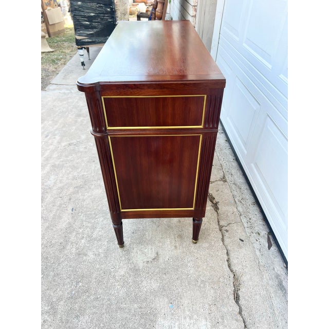 French 19th Century Louis XVI Mahogany Two Door Buffet For Sale - Image 10 of 12
