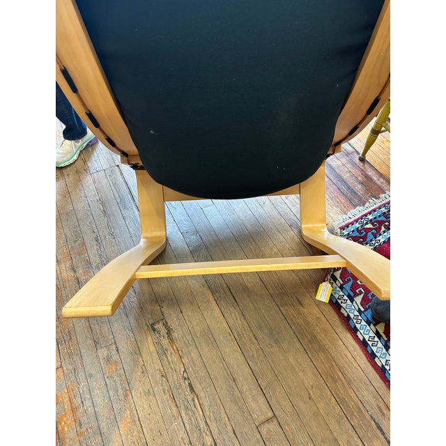 Black Swedish Designer Midcentury Modern Lounge Chairs by Fribytter - A Pair For Sale - Image 8 of 13