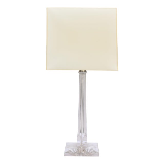 Crystal Glass Table Lamp, Austria Circa 1900 For Sale