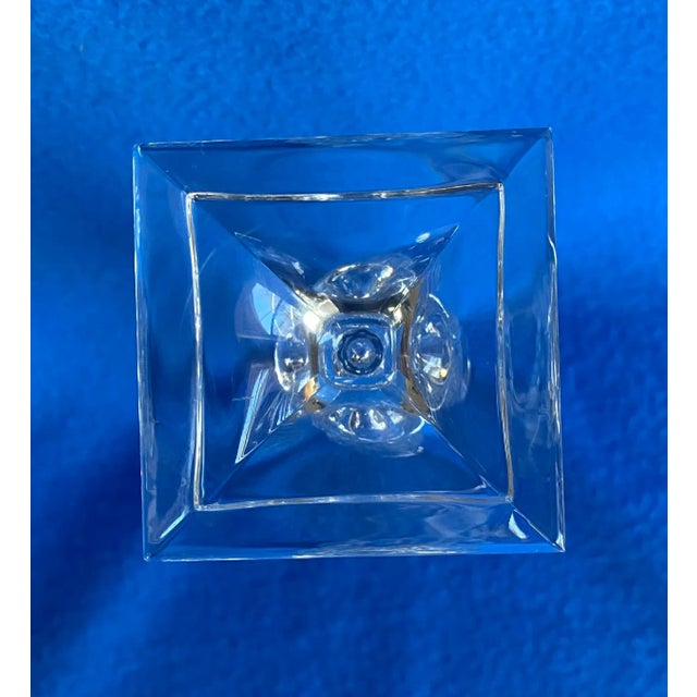 Glass Early 21st Century Gorham Chantilly Collection Hand Cut Crystal Bud Vase For Sale - Image 7 of 12