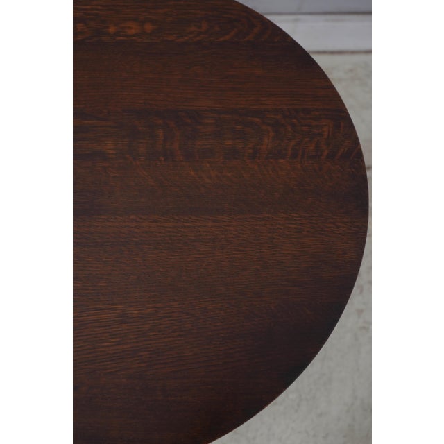Brown Stickley Harvey Ellis Mission Oak Lamp Table For Sale - Image 8 of 14