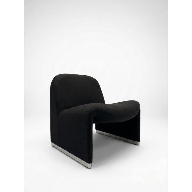 Castelli Vintage Black Alky Lounge Chair by Giancarlo Piretti for Castelli, 1960s For Sale - Image 4 of 4