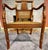 English Vintage Regency Style Carved Mahogany Armchair With Mint Condition Cane For Sale - Image 3 of 18