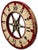 Nice Antique American Hand Painted Wood & Metal Wheel of Fortune Gaming Wheel Circa Early 20th Century For Sale - Image 13 of 18