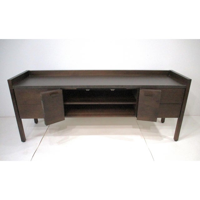 Mid Century Credenza Sideboard or Stereo Cabinet in the Style of Harvey Probber For Sale - Image 10 of 16